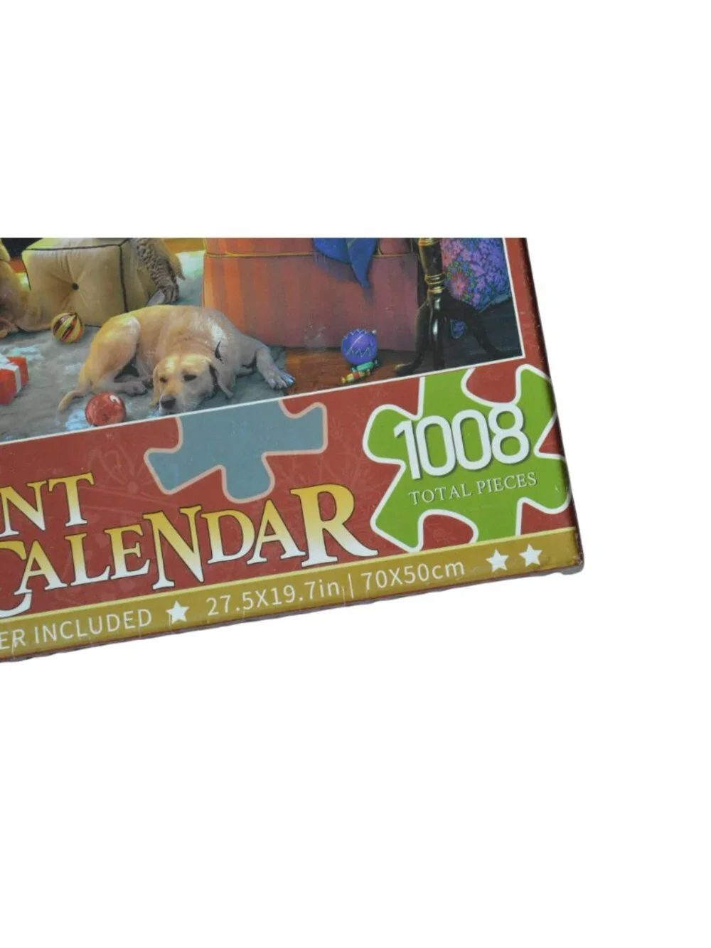 The Jigsaw Puzzle Advent Calendar 1008-Piece Christmas Pet Premium Set Holiday G